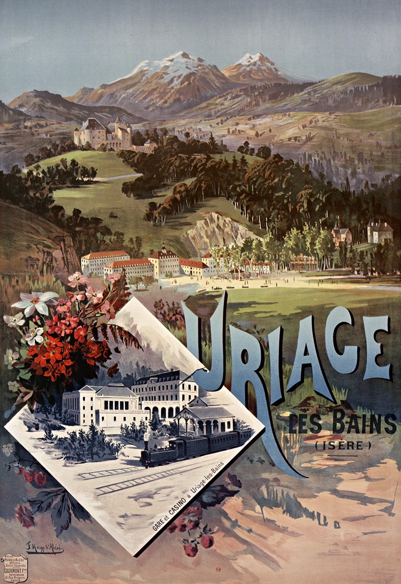 Uriage-les-Bains (Isère) by Фредерик Уго д’Алези, 1895 — digital art print download