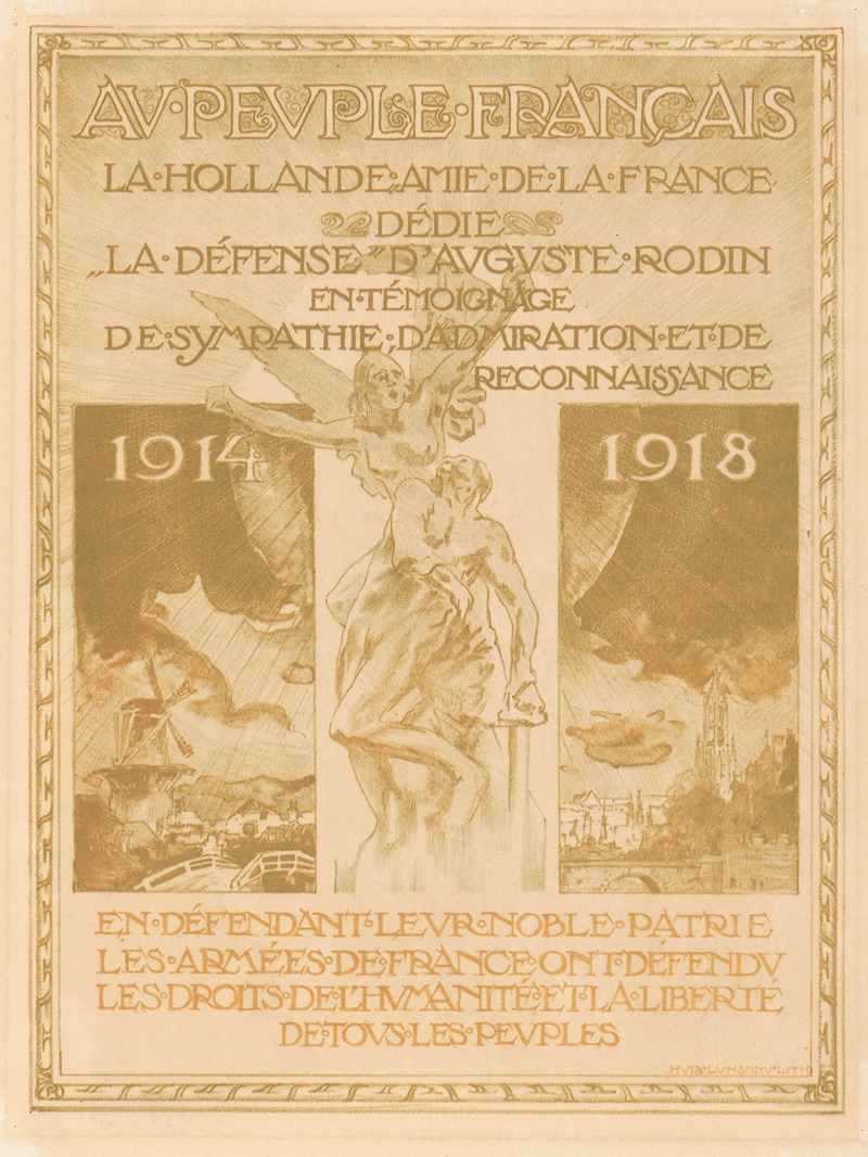 Au peuple français by Хуйб Лунс, 1891 — digital art print download