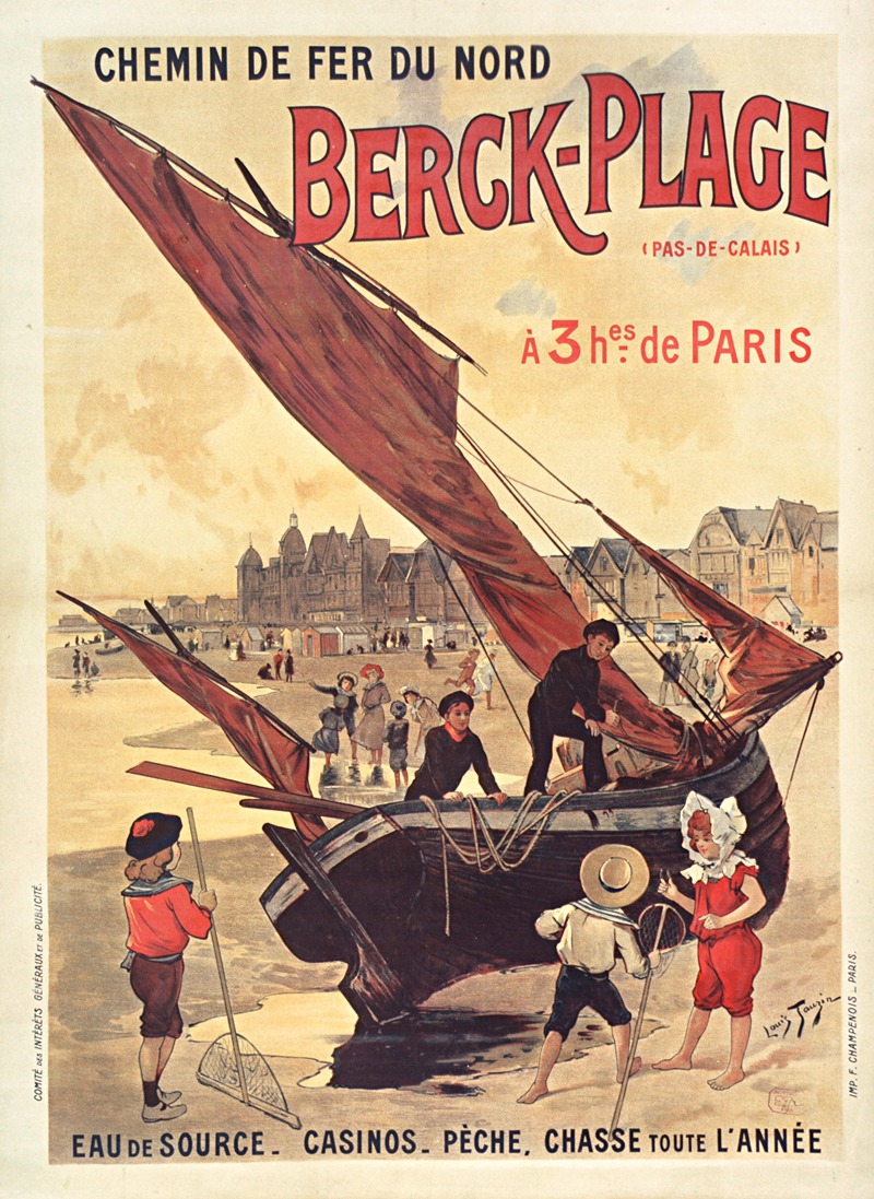 Chemin de fer du Nord. Berck-plage — Louis Tauzin