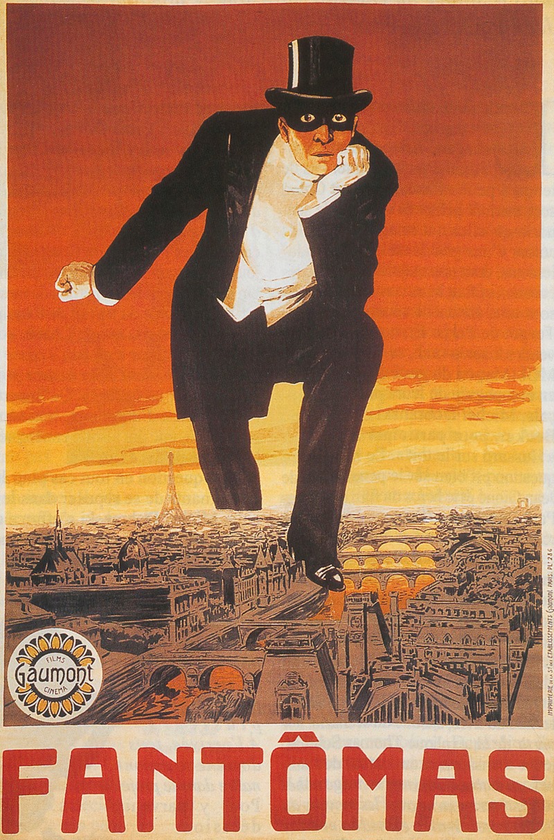 Fantômas by Аноним, 1913 — digital art print download