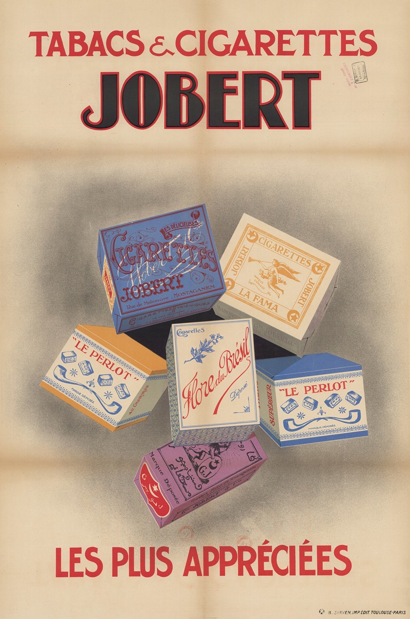 Tabacs and Cigarettes Jobert.- les plus appréciées — Anonymous