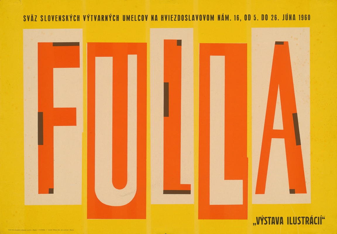 Výstava ilustrácií – Fulla by Аноним, 1960 — digital art print download