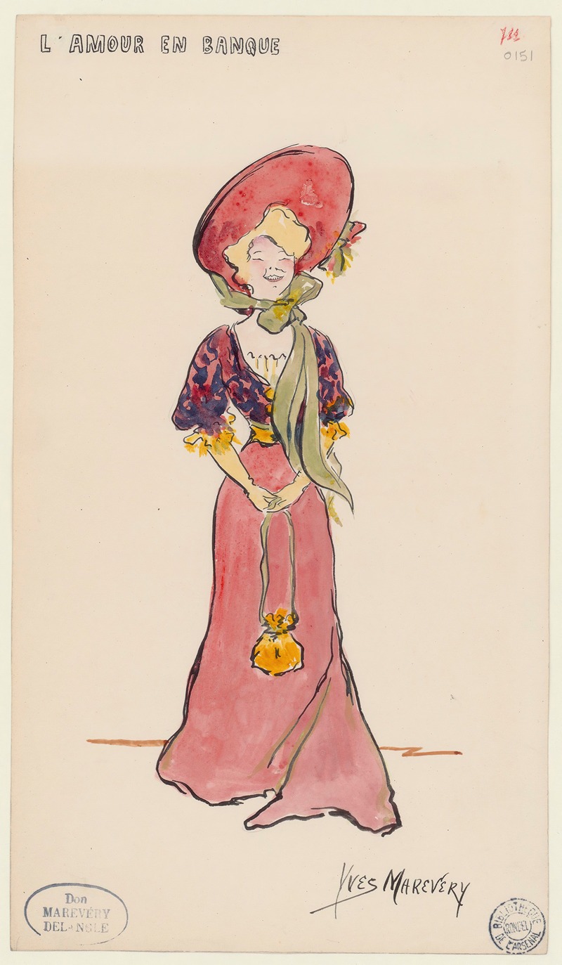 L'Amour en banque by Ив Маревери, 1907 — digital art print download