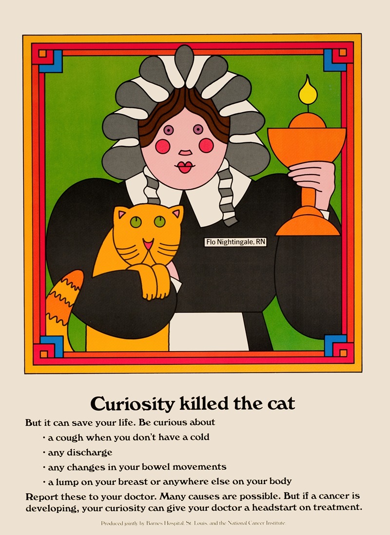 Curiosity killed the cat by National Cancer Institute — digital art print download