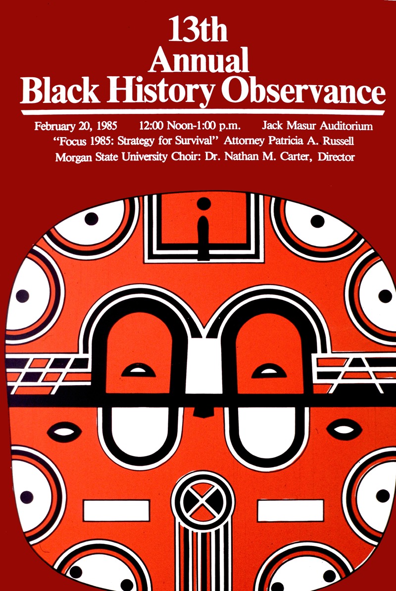 13th annual Black history observance by National Institutes of Health, 1985 — digital art print download
