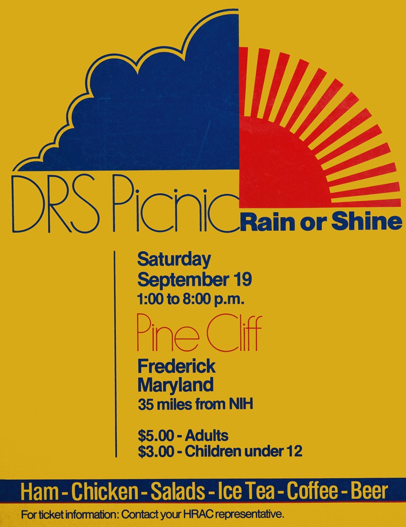 DRS picnic, rain or shine by National Institutes of Health — digital art print download