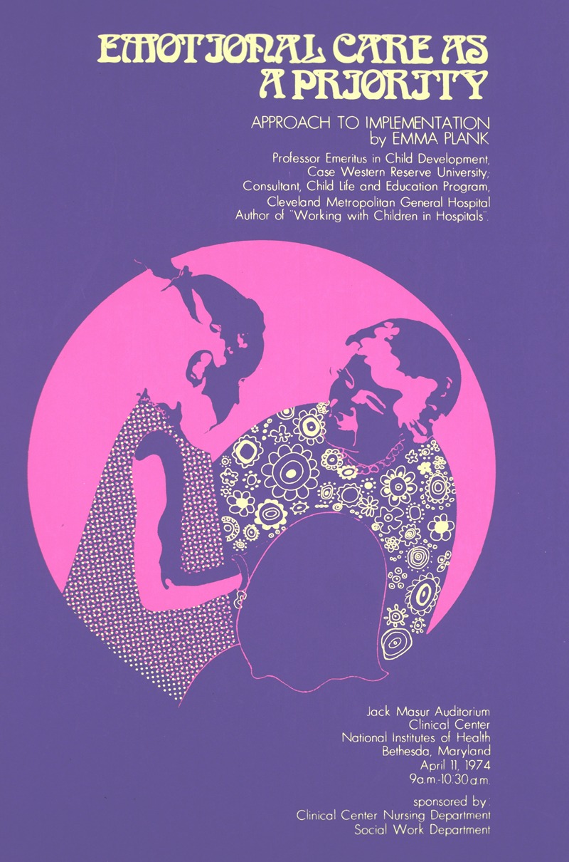 Emotional care as a priority by National Institutes of Health, 1974 — digital art print download