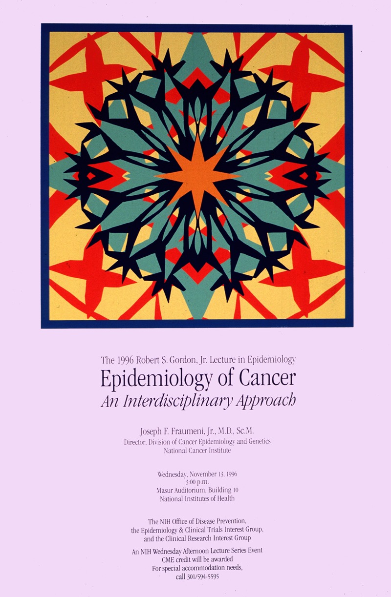 Epidemiology of cancer, an interdisciplinary approach — National Institutes of Health