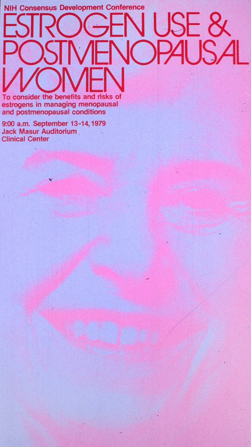 Estrogen use and postmenopausal women by National Institutes of Health, 1979 — digital art print download