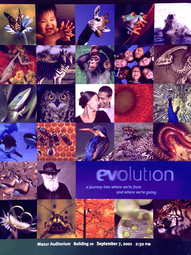 Evolution; a journey into where we're from and where we're going by National Institutes of Health, 2001 — digital art print…