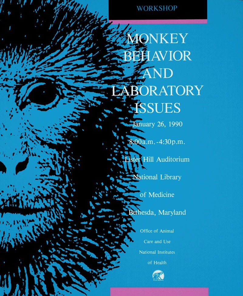 Monkey behavior and laboratory issues by National Institutes of Health, 1990 — digital art print download