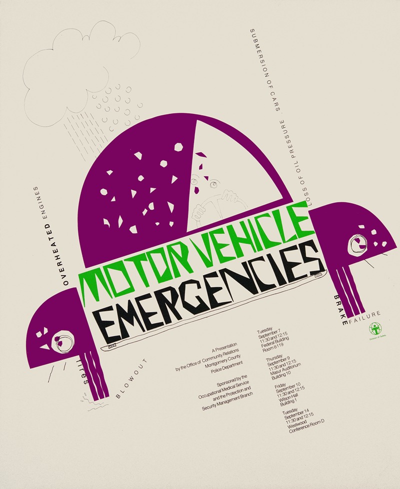 Motor vehicle emergencies by National Institutes of Health — digital art print download