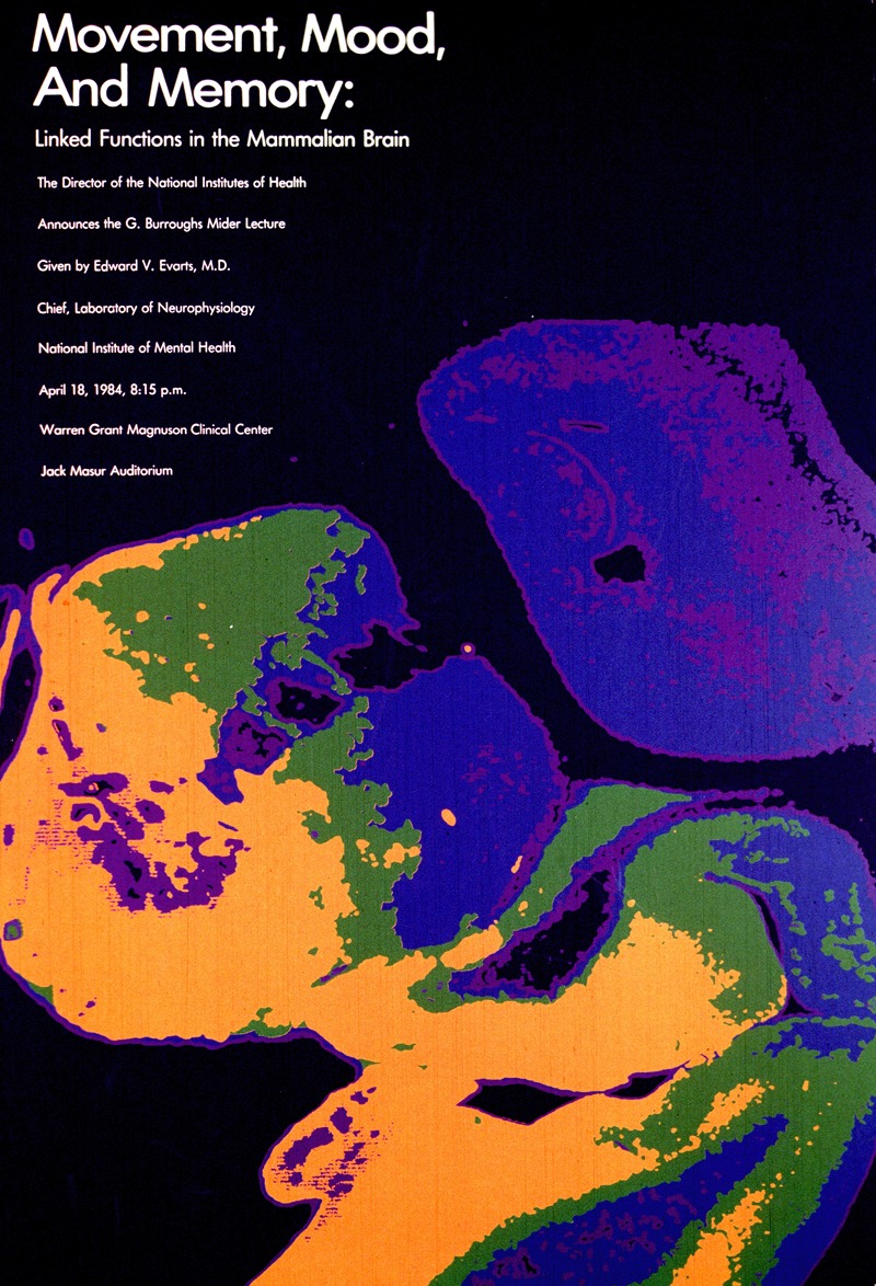 Movement, mood, and memory; linked function in the mammalian brain by National Institutes of Health, 1984 — digital art…