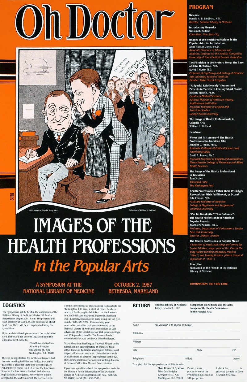 Oh doctor by National Library of Medicine, 1987 — digital art print download