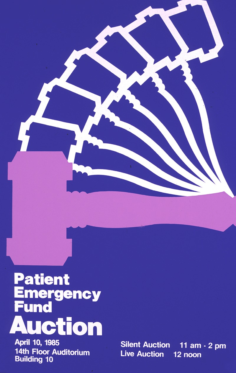 Patient Emergency Fund auction by National Institutes of Health, 1985 — digital art print download