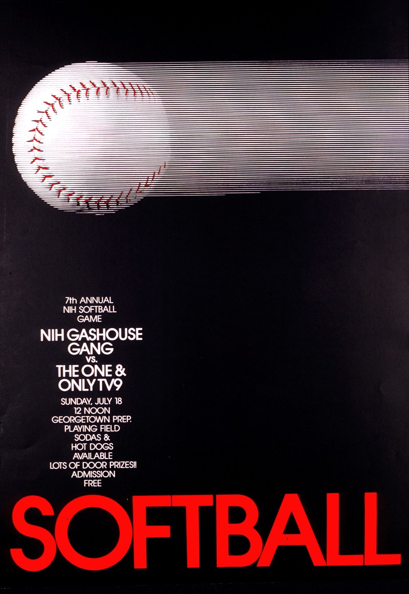 Softball by National Institutes of Health, 1982 — digital art print download