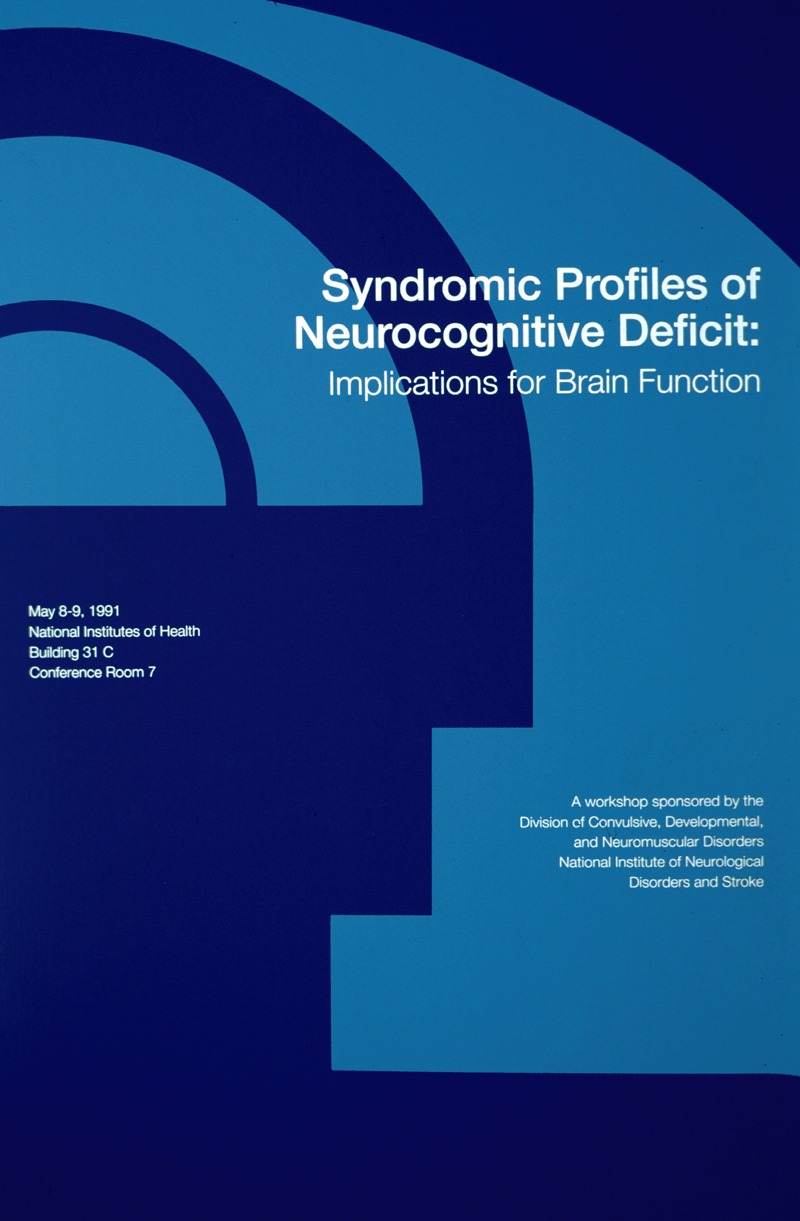Syndromic profiles of neurocognitive deficit; implications for brain function by National Institutes of Health, 1991 —…
