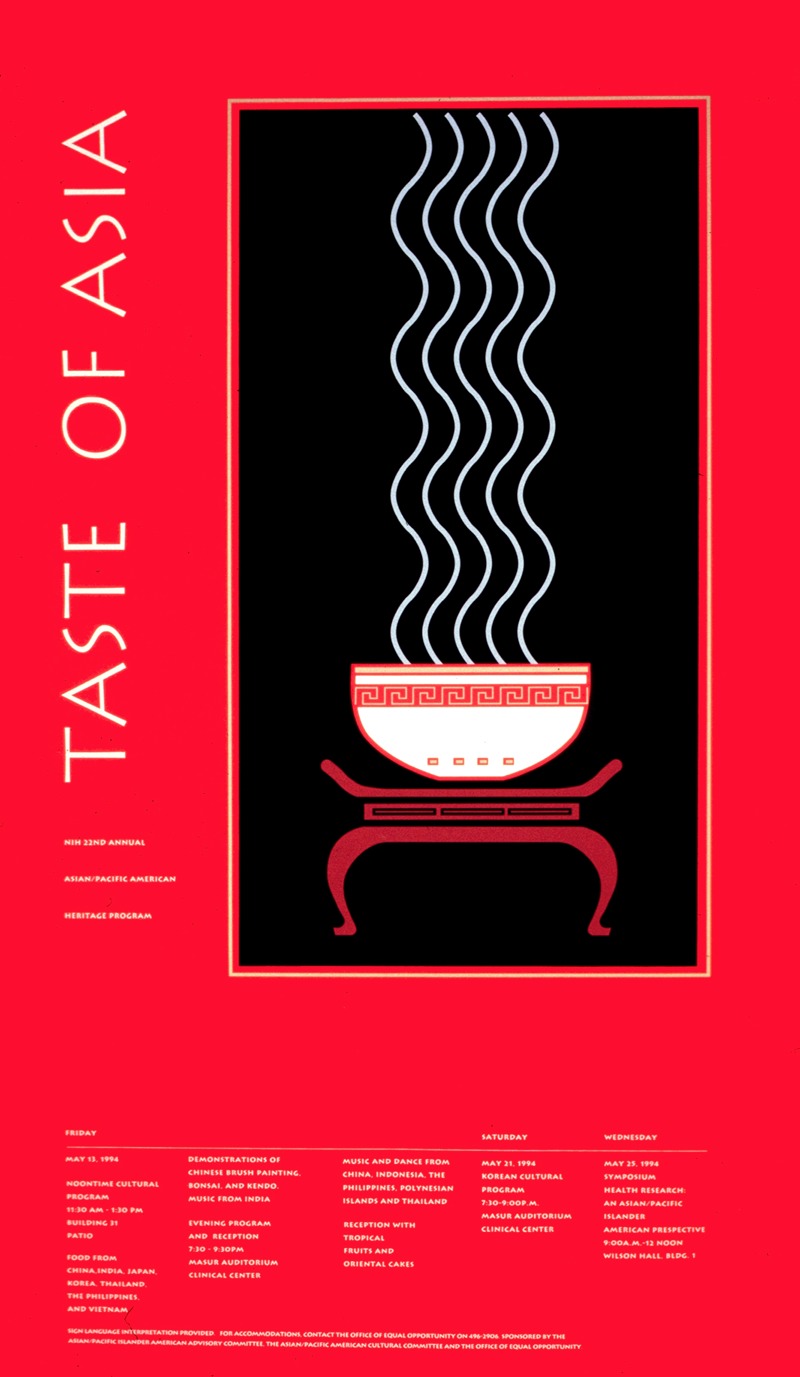 Taste of Asia — National Institutes of Health