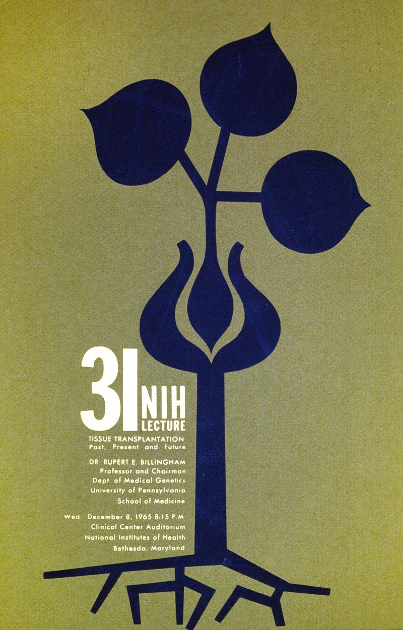 Tissue transplantation; past, present, and future by National Institutes of Health, 1965 — digital art print download