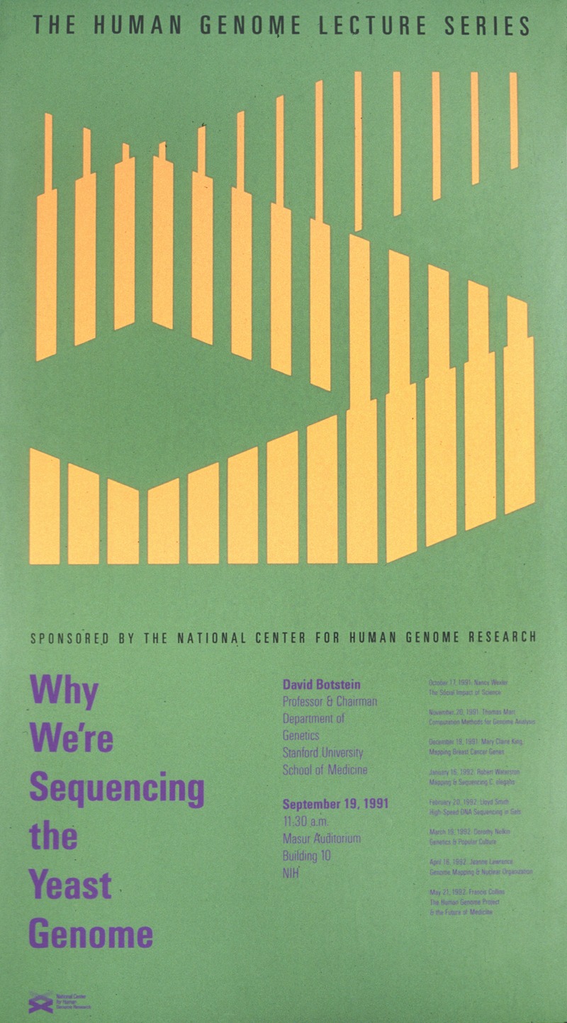 Why we're sequencing the yeast genome by National Institutes of Health, 1991 — digital art print download
