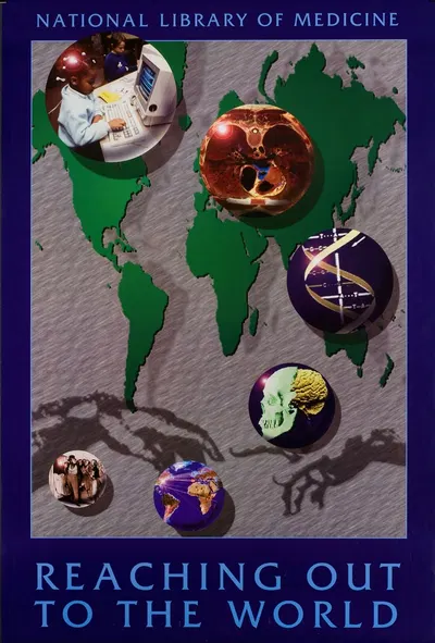 National Library of Medicine reaching out to the world by National Library of Medicine — digital art print download