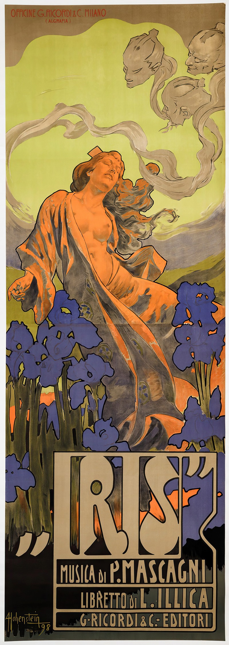 Iris, Musica Di P.Mascagni — Adolfo Hohenstein