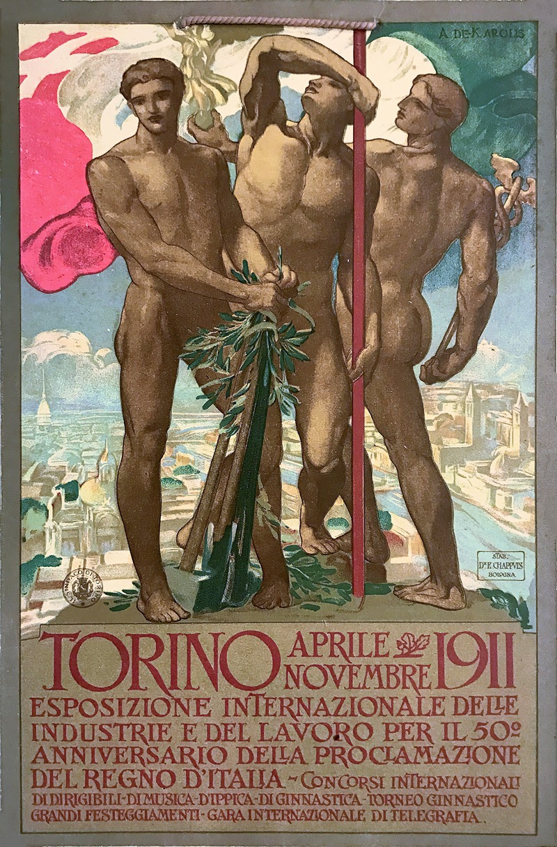 Torino, 1911 by Adolfo De Carolis, 1911 — digital art print download