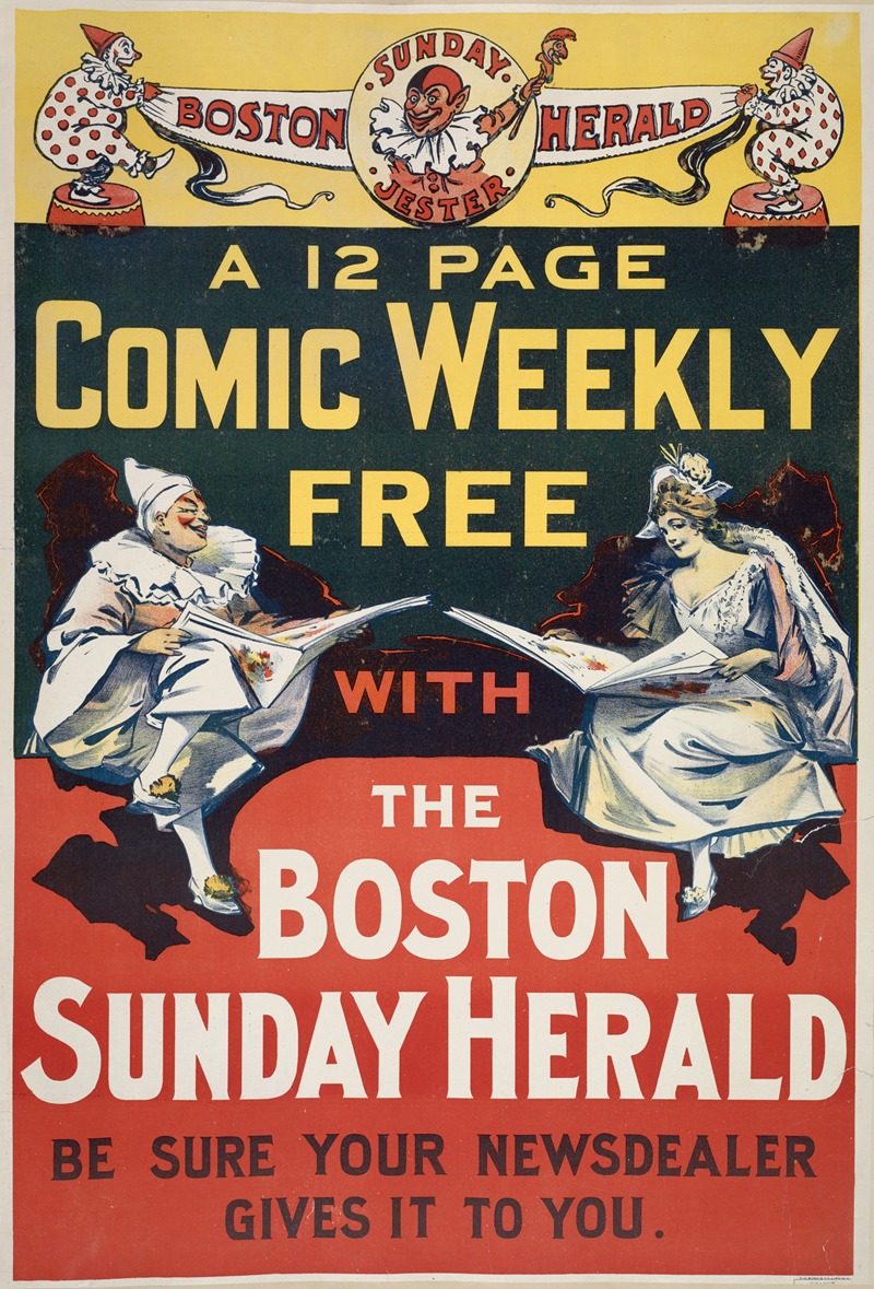 Boston herald Sunday jester by Аноним, 1893 - 1897 — digital art print download