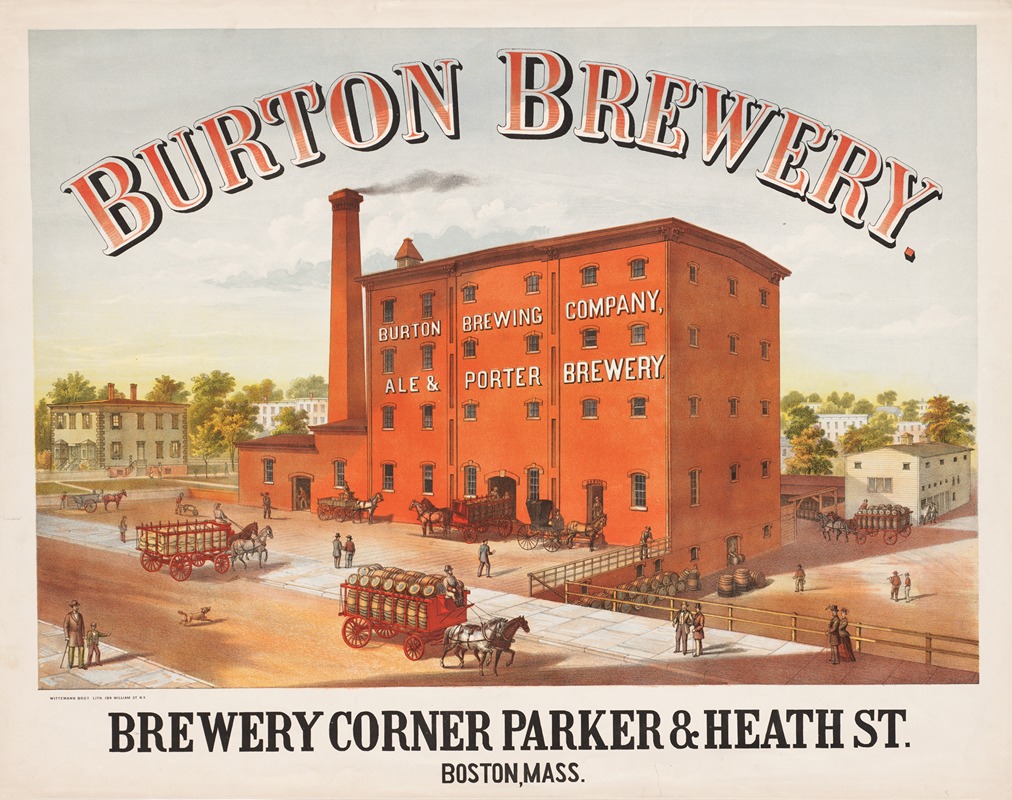 Burton Brewery by Аноним, 1877 — digital art print download