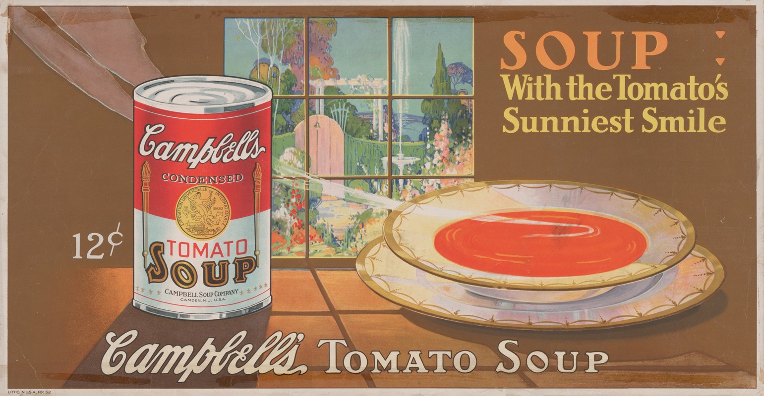 Campbell's tomato soup. by Аноним, 1920 — digital art print download
