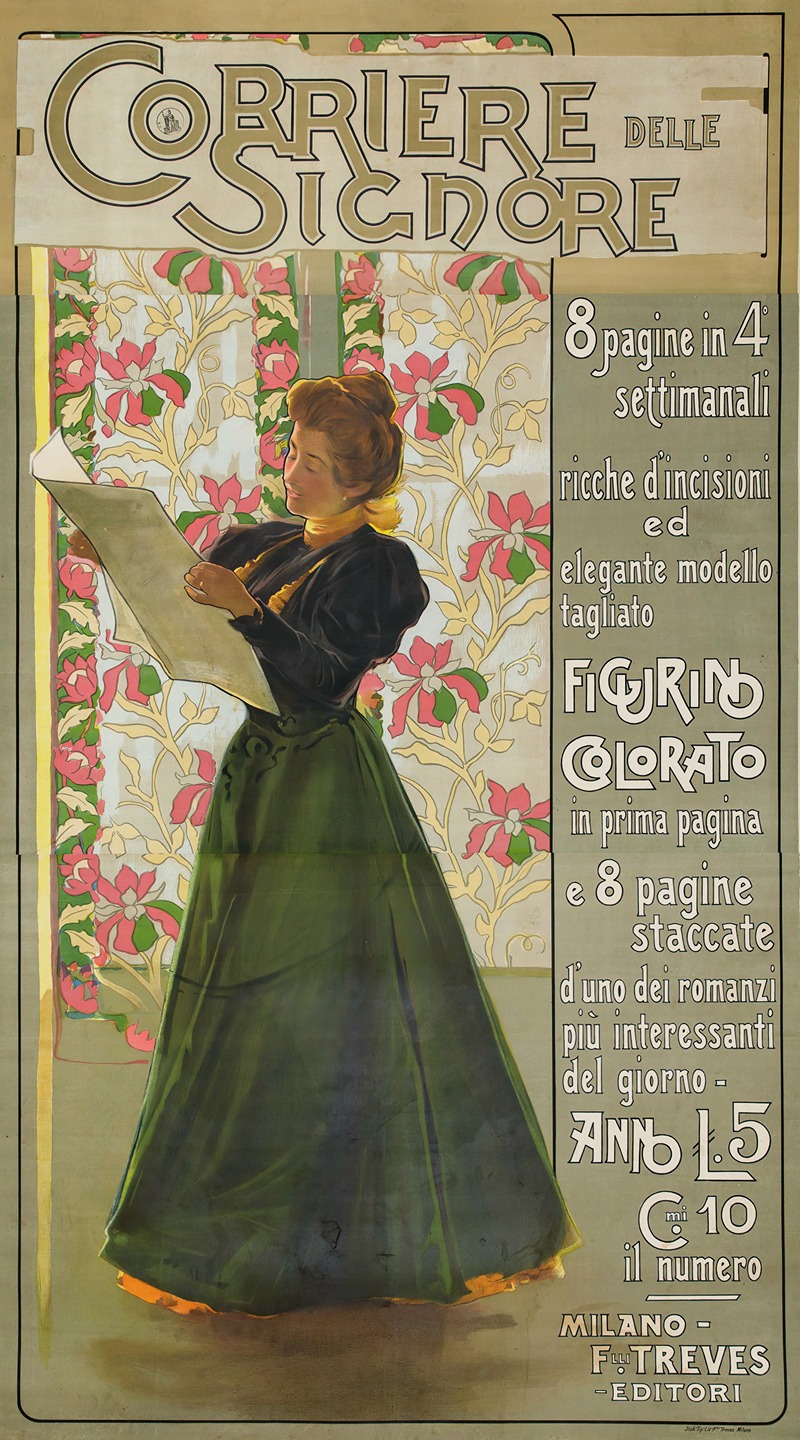 Corriere Delle Signore by Аноним, 1910 — digital art print download