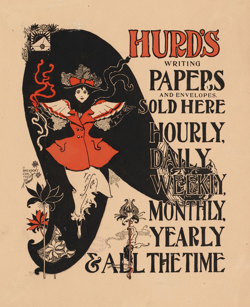 Hurd's writing papers & envelopes sold here by Аноним — digital art print download