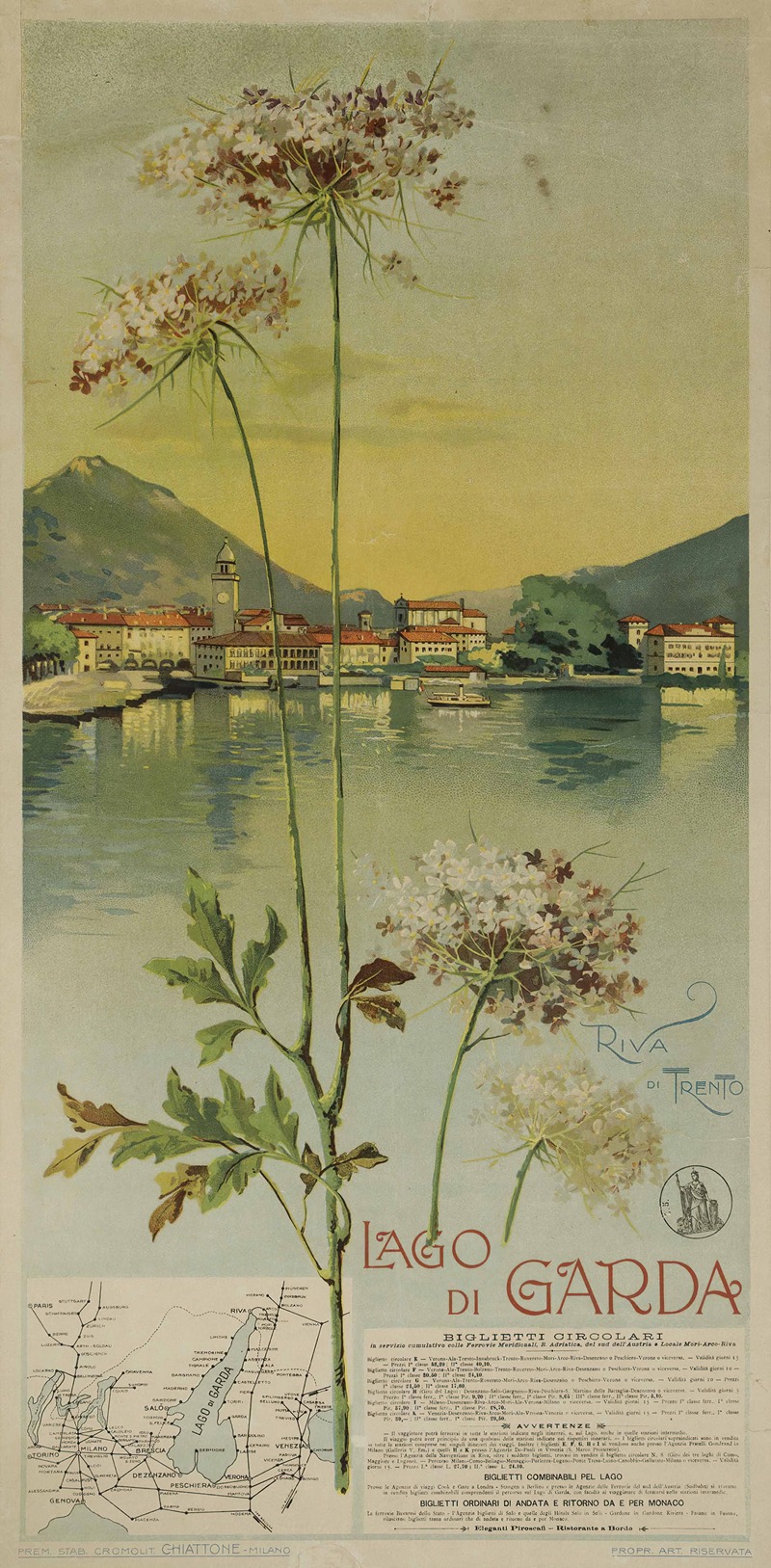 Lago Di Garda by Аноним, 1895 — digital art print download