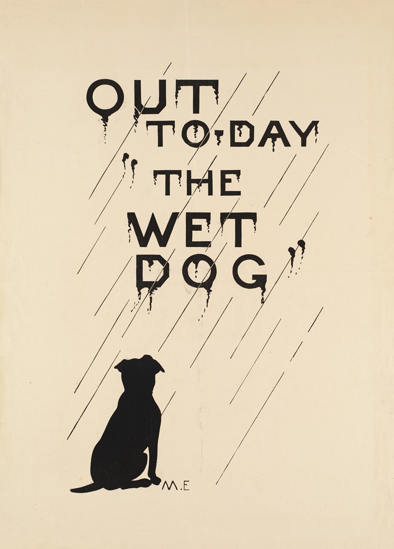 Out to-day 'The wet dog' — Anonymous