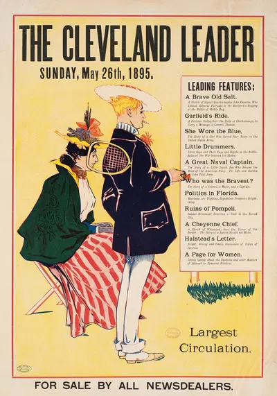 The Cleveland leader, Sunday, May 26th, 1895 by Джордж Рейтер Брилл, 1895 — digital art print download