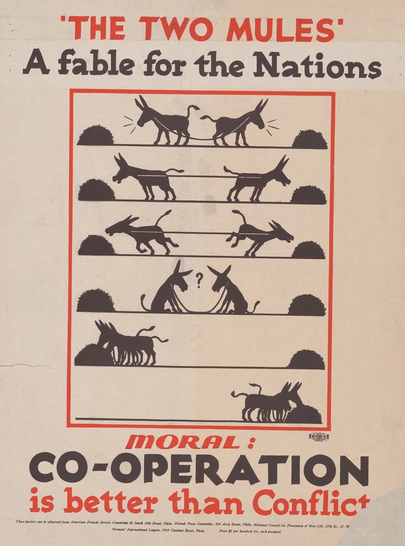 The two mules: a fable for the nation — Anonymous
