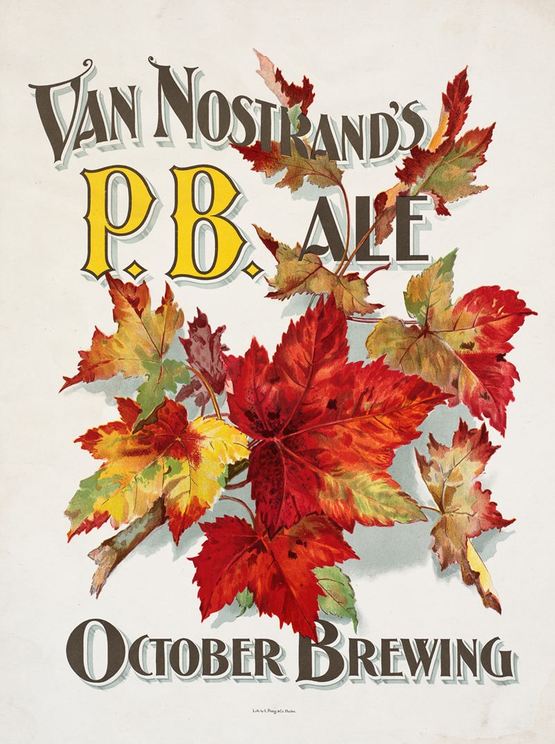 Van Nostrand's P.B. ale. October Brewing by Аноним, 1880 — digital art print download