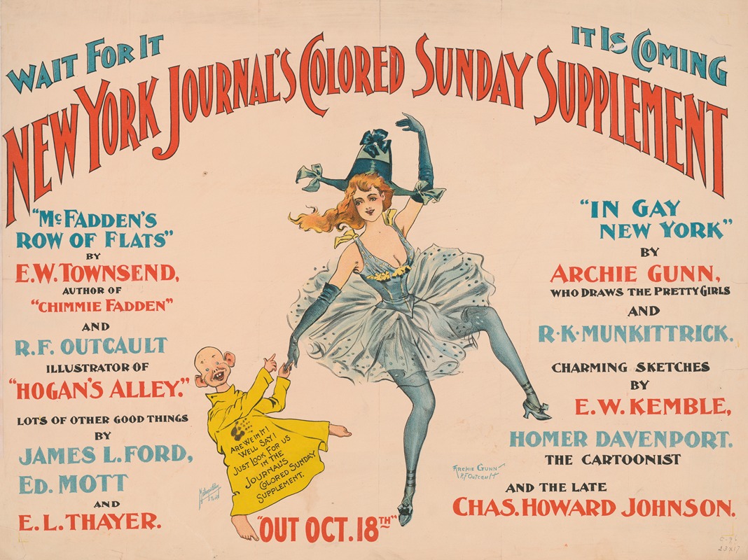 New York Journal's colored Sunday supplement — Archie Gunn