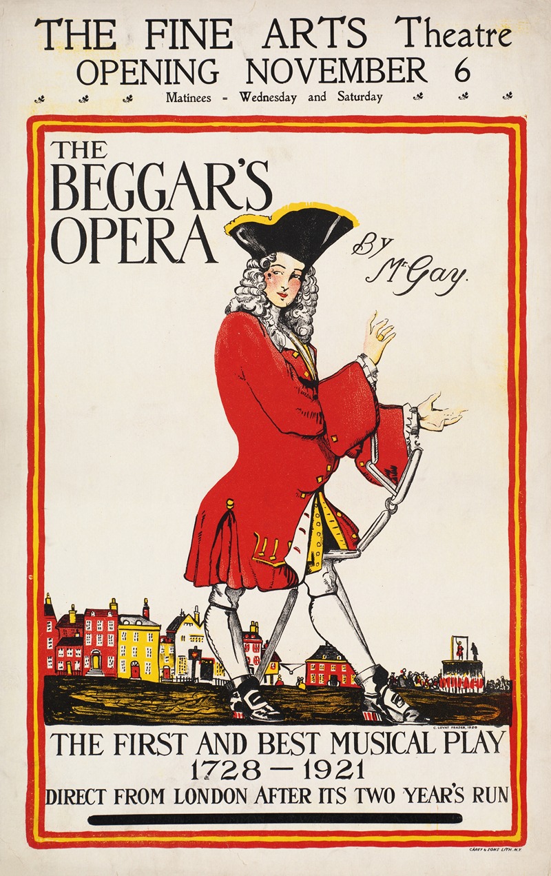 The beggar's opera by Клод Ловат Фрейзер, 1920 — digital art print download