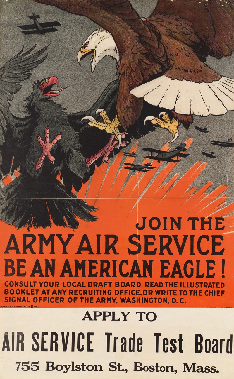 Join the army air service. Be an American eagle! — Charles Livingston Bull