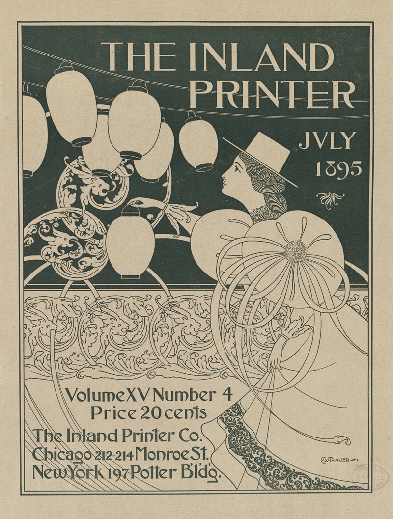 The inland printer, July 1895 by Charles Warde Traver, 1895 — digital art print download