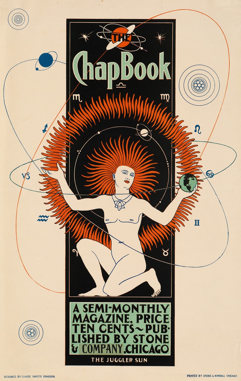 The chapbook by Claude Fayette Bragdon — digital art print download