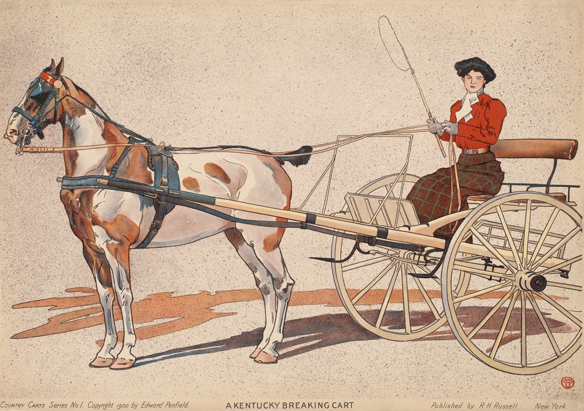 A Kentucky breaking cart by Эдвард Пэнфилд, 1900 — digital art print download