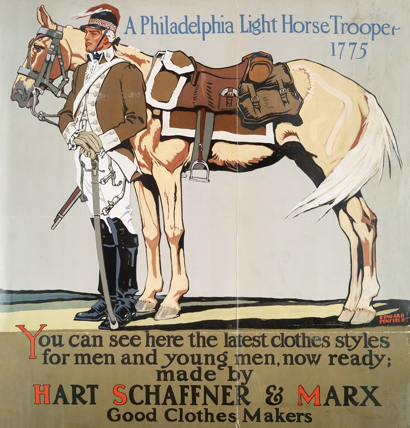 A Philadelphia light horse trooper, 1775 — Edward Penfield