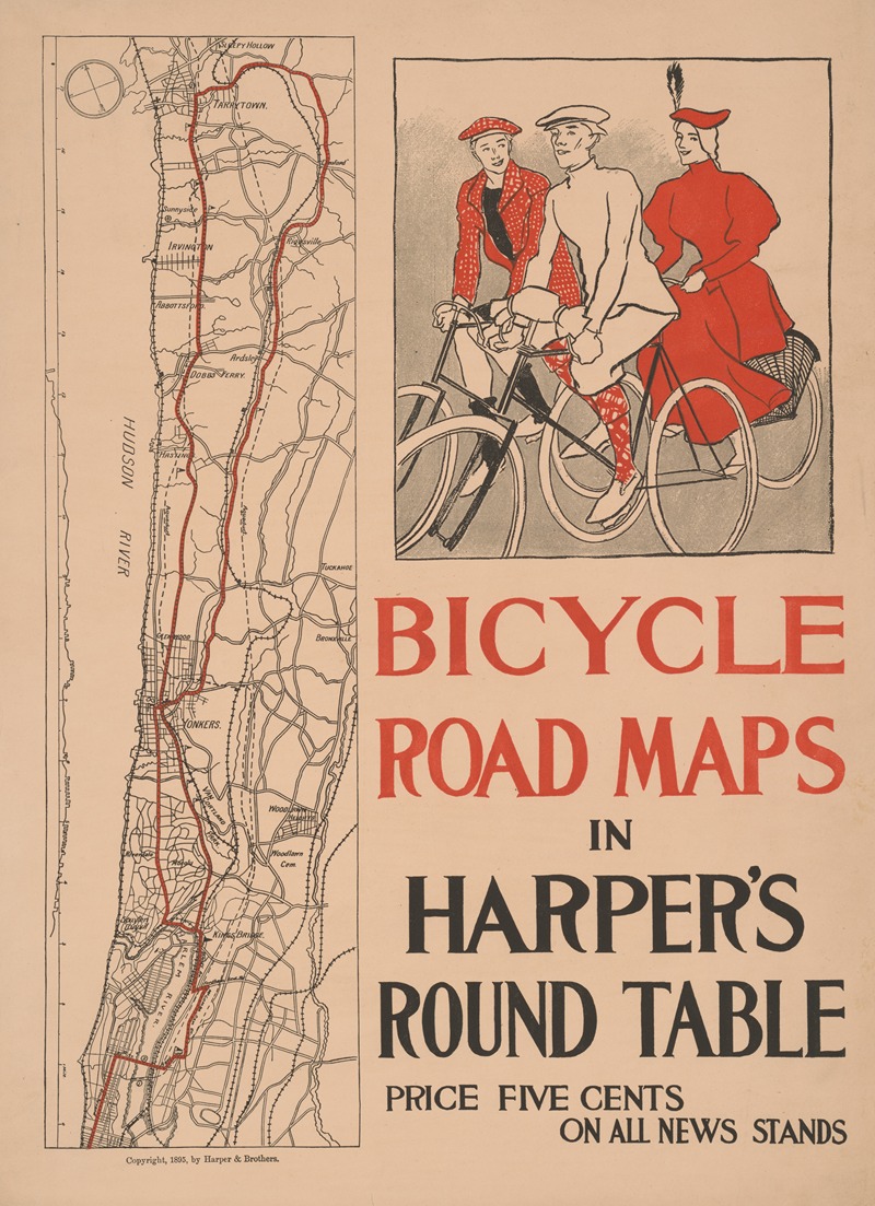 Bicycle road maps in Harper's Round Table — Эдвард Пэнфилд