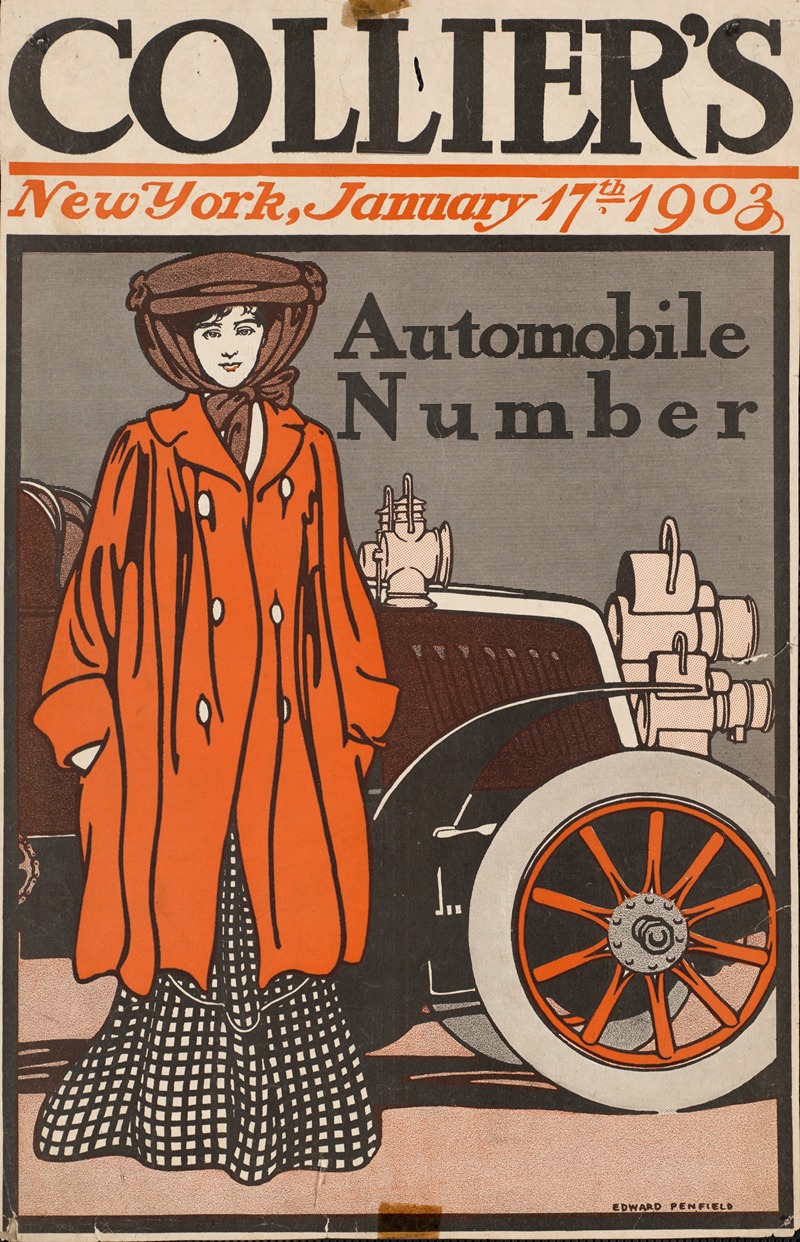 Collier's automobile number by Эдвард Пэнфилд, 1903 — digital art print download