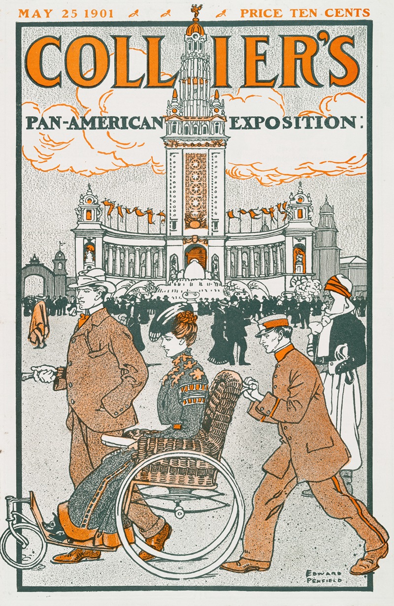 Collier's, Pan-American Exposition by Эдвард Пэнфилд, 1901 — digital art print download