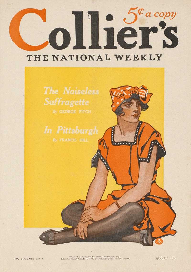 Collier's, the national weekly by Эдвард Пэнфилд, 1913 — digital art print download