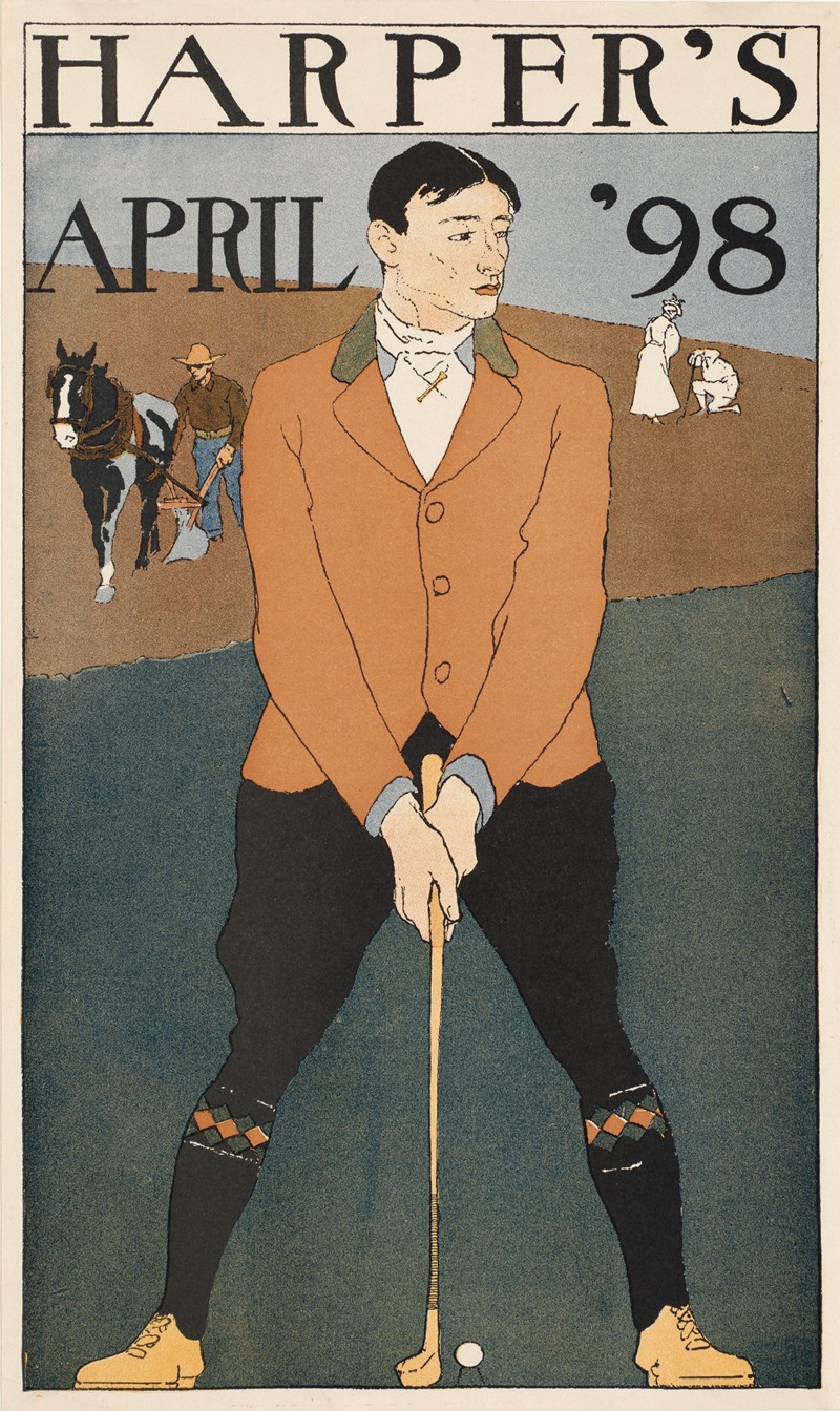 Harper's April '98 by Эдвард Пэнфилд, 1898 — digital art print download