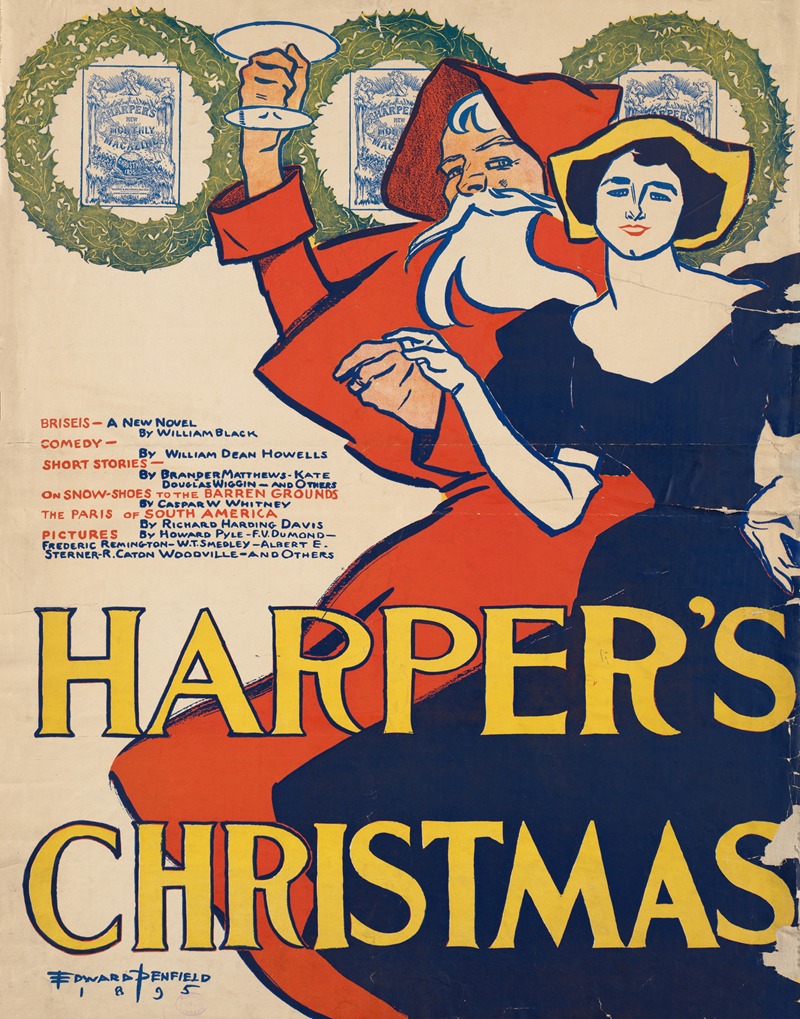 Harper's Christmas by Эдвард Пэнфилд, 1895 — digital art print download